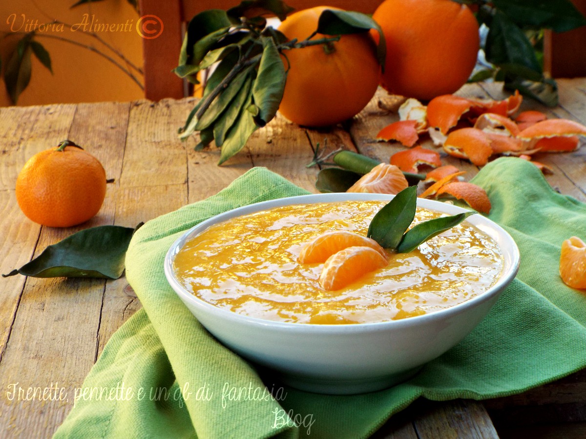Crema di mandarino senza latte e uova