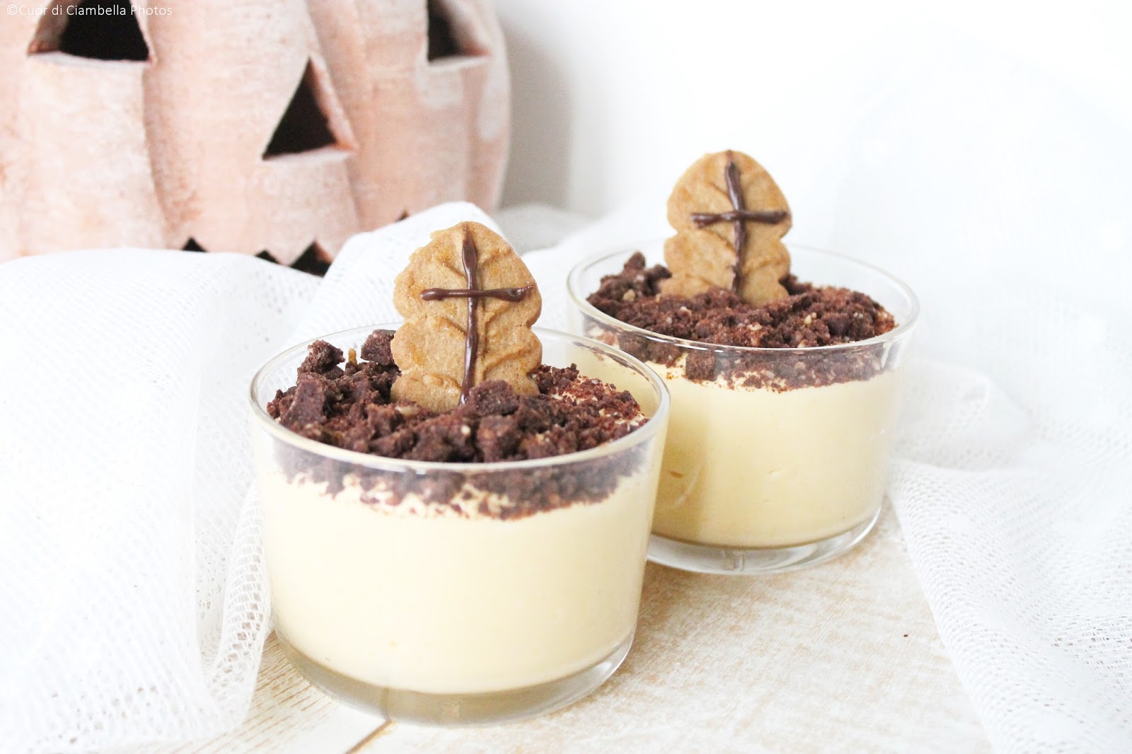 Crema di mascarpone al caramello e tombe di halloween!!!