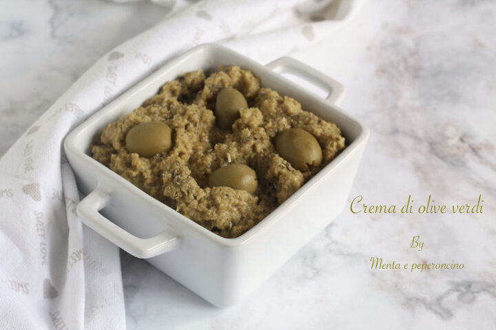 Crema di olive verdi