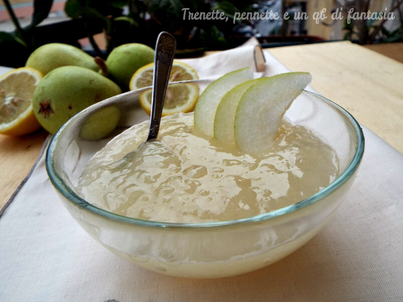 Crema di pere e limone