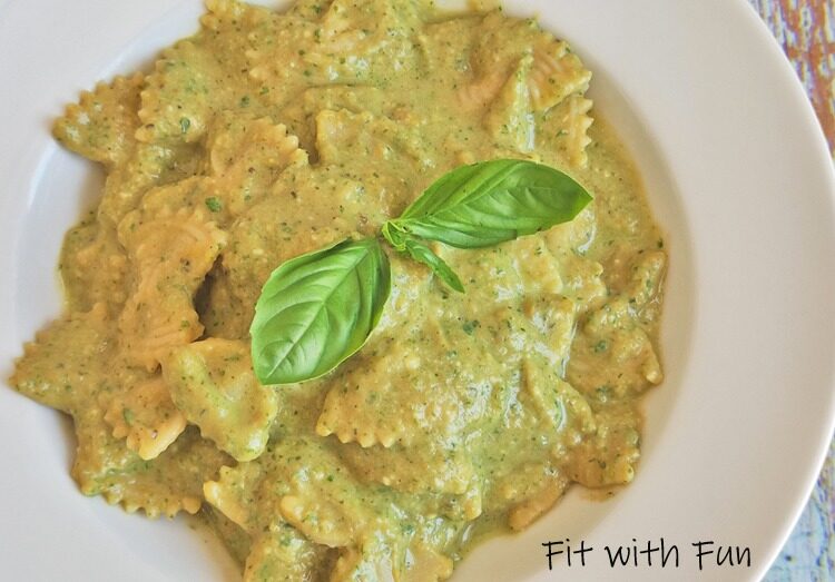 Crema di piselli zucchine e basilico proteica e senza glutine