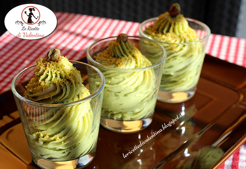 Crema di pistacchio, dessert al cucchiaio