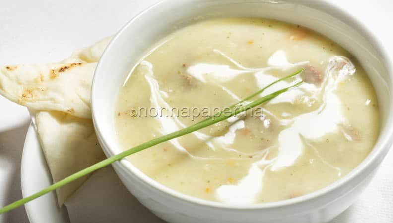 Crema di pollo alla menta