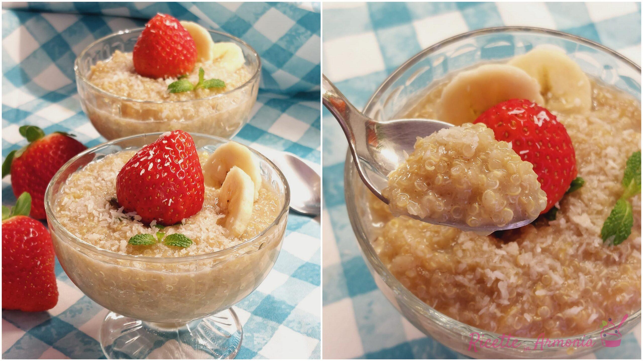 Crema di quinoa light alla frutta
