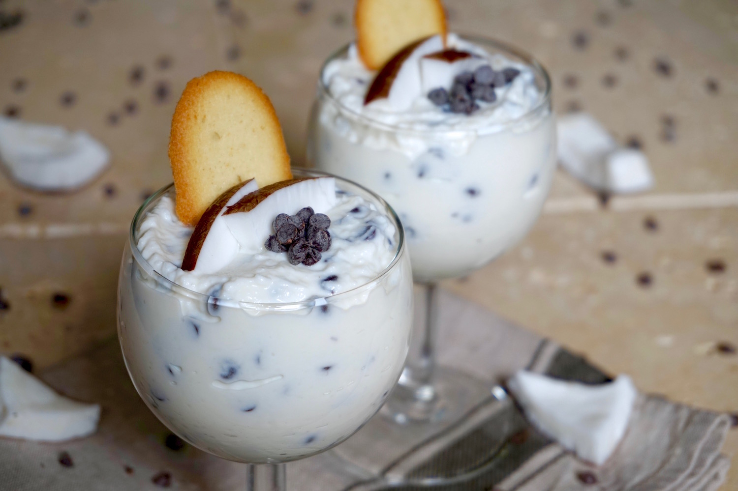 Crema di Ricotta al Cioccolato e Cocco
