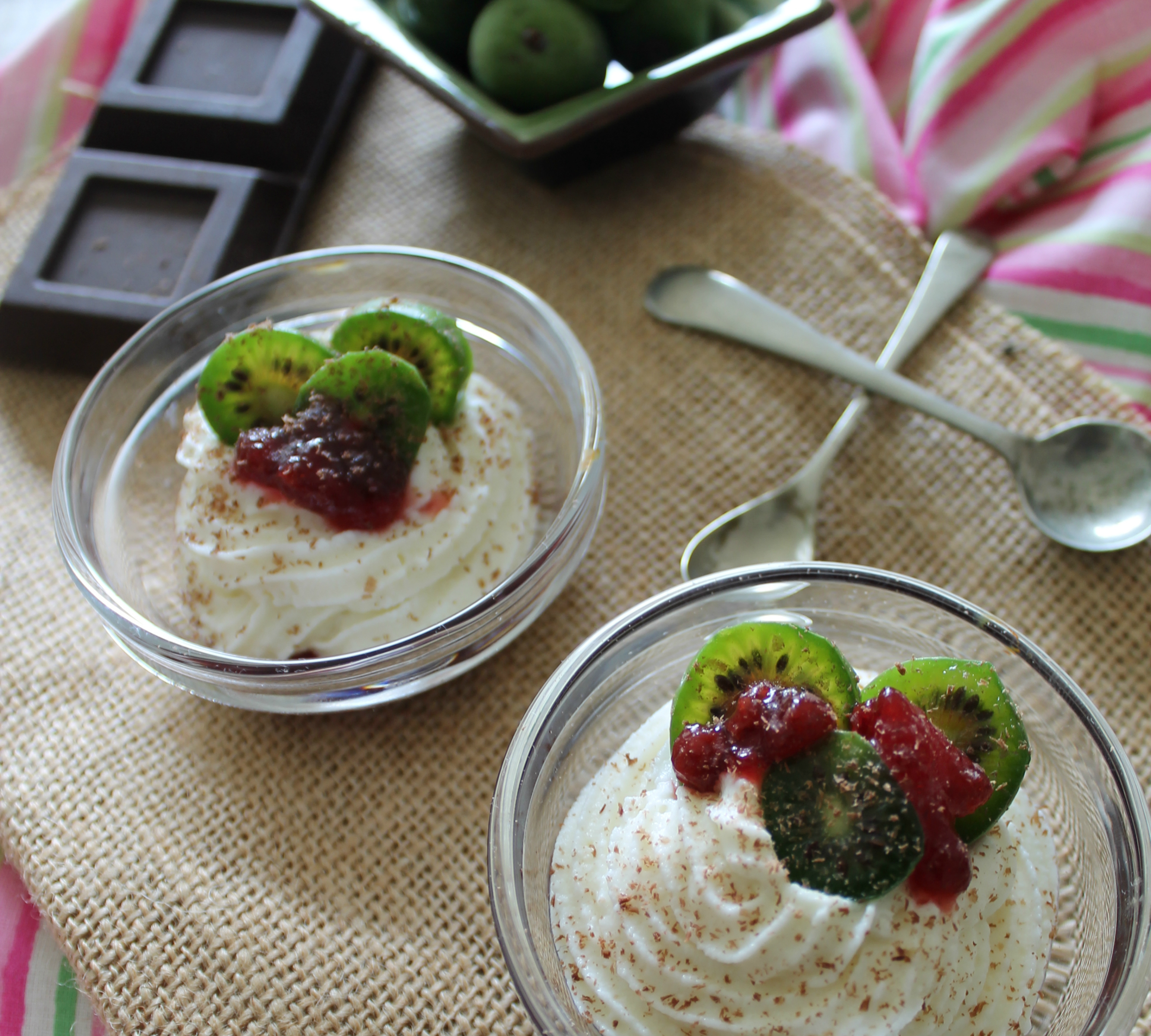 Crema di ricotta con nergi® e mirtilli