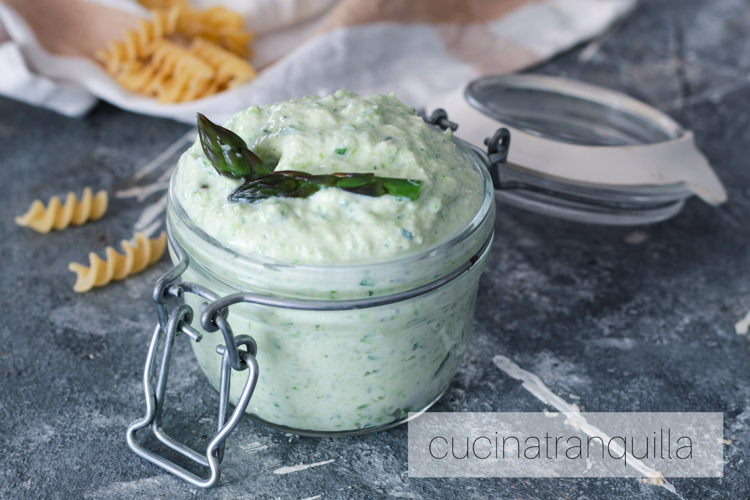 Crema di ricotta con  zucchine e asparagi