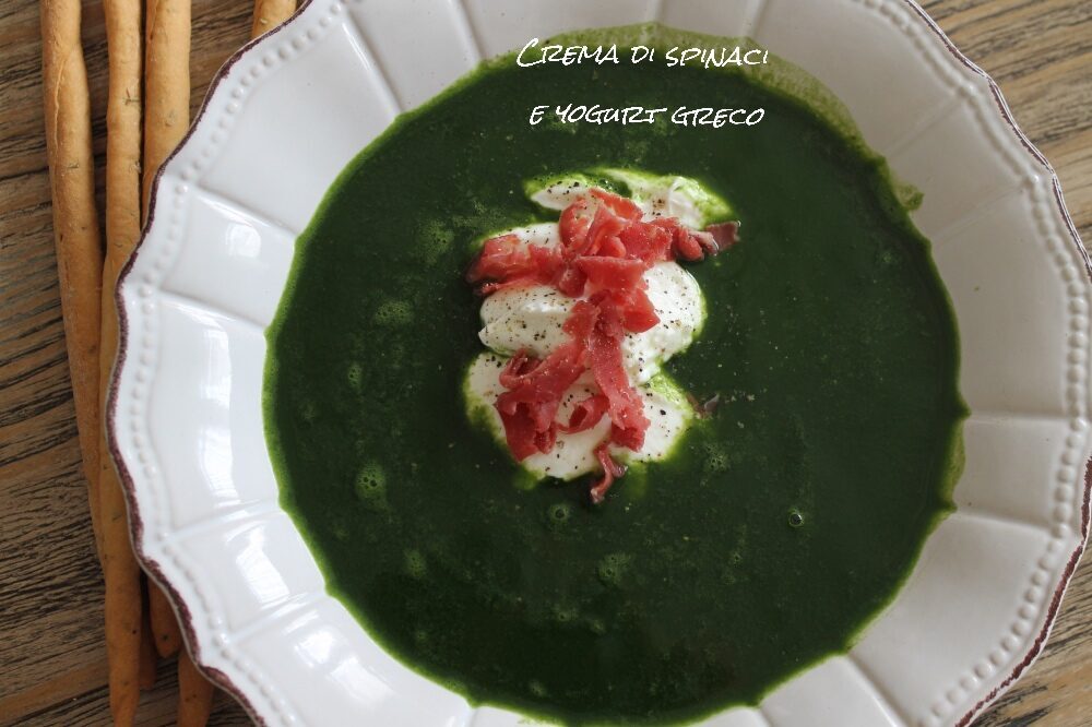 Crema di spinaci e yogurt greco