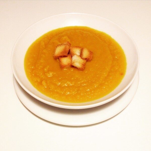 Crema di zucca e porri