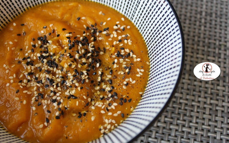 Crema di zucca, patate americane e zafferano (ricetta bimby)