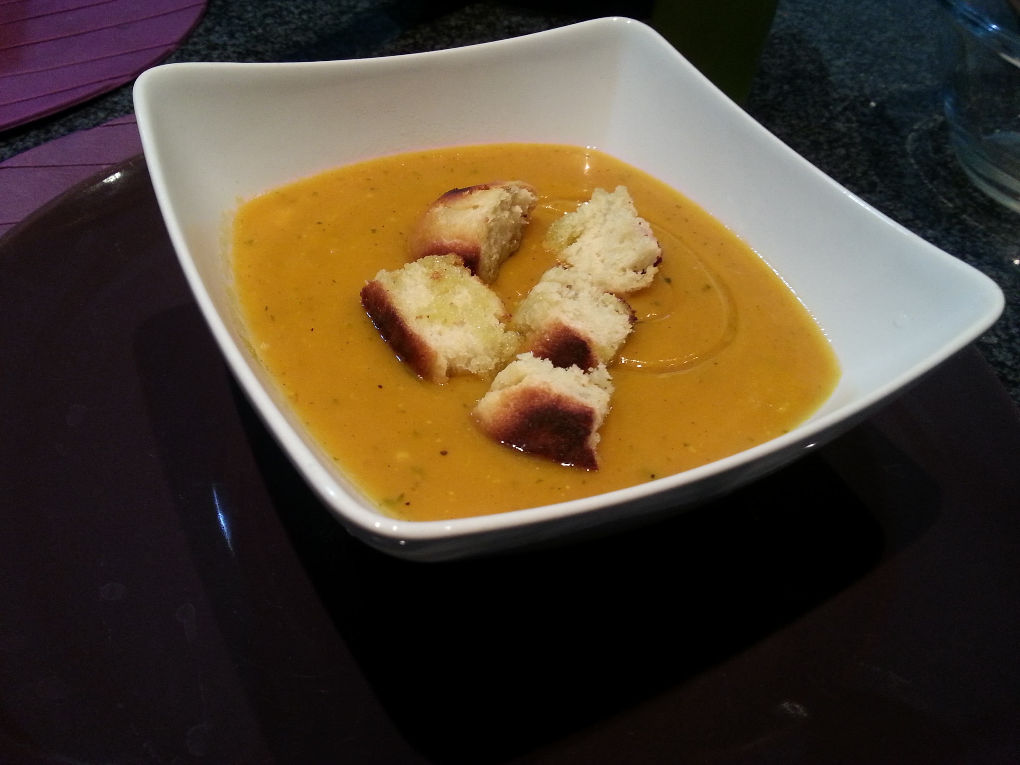 Crema di zucca, zucchine e patate