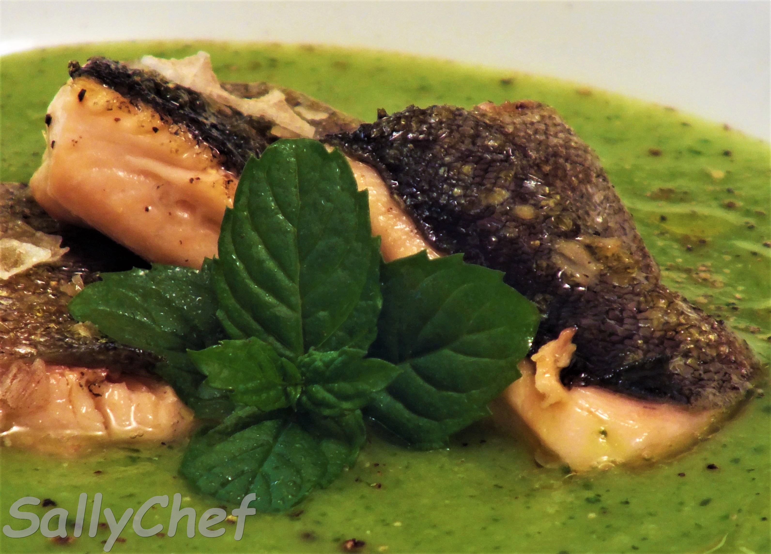 Crema di zucchine e pesce d’acqua dolce, auguri anticipati.