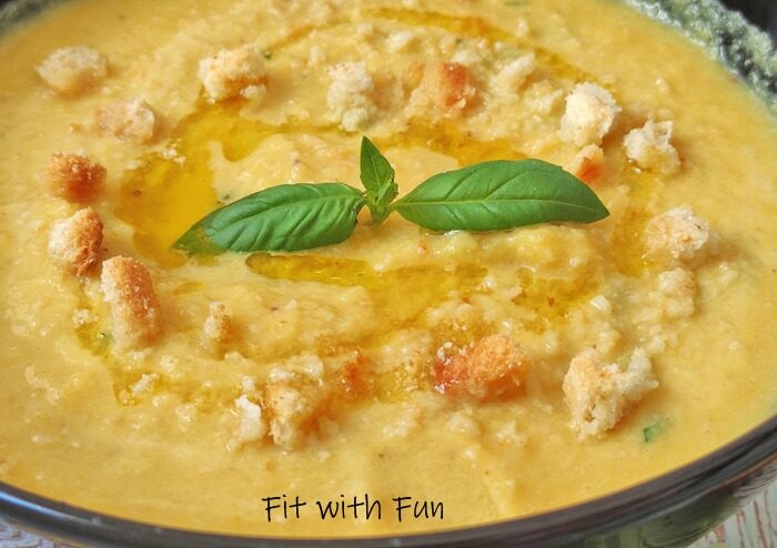 Crema Fredda di Cavolfiore e Melone Vegan Senza Glutine