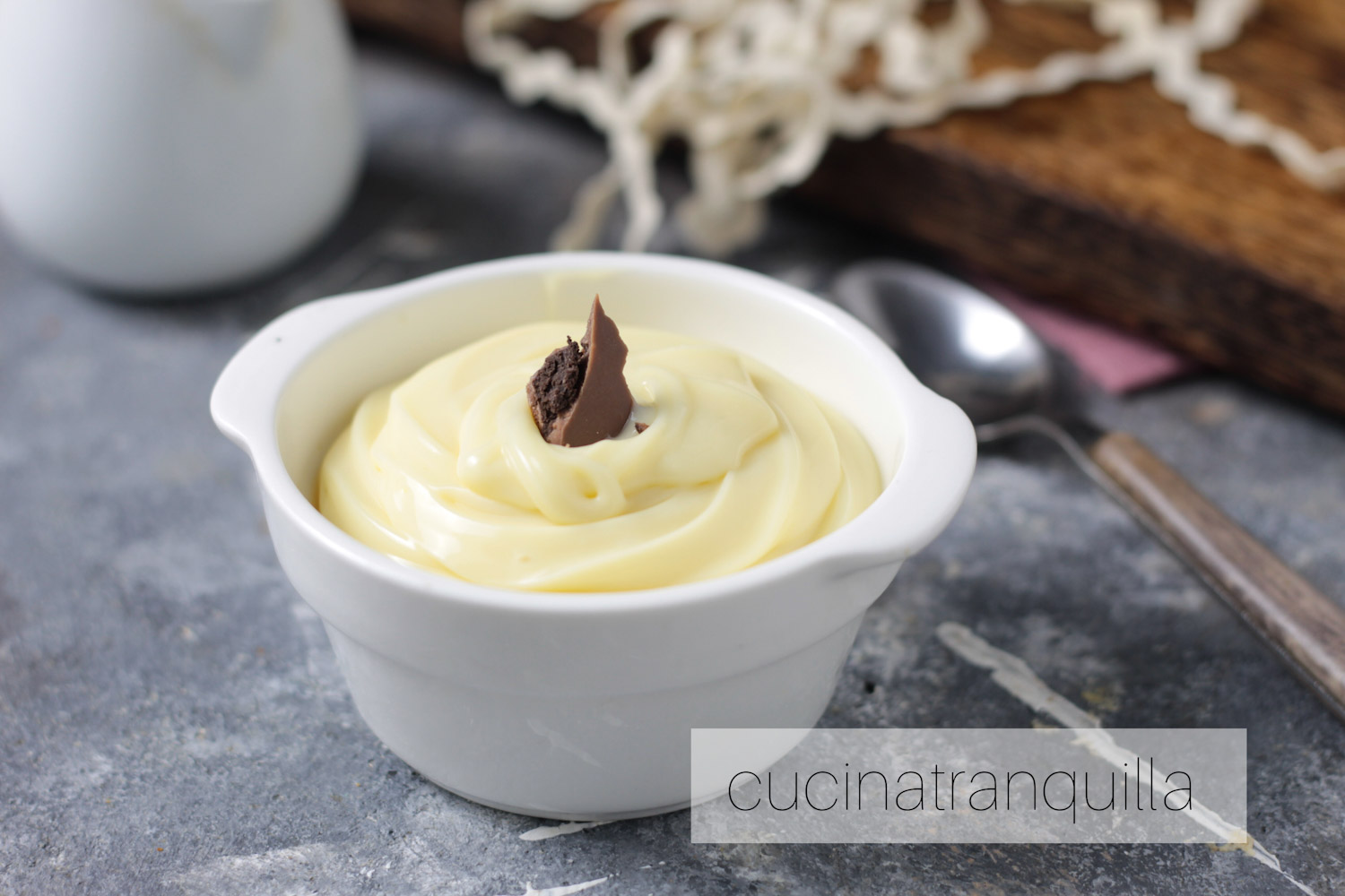 Crema ganache al cioccolato bianco