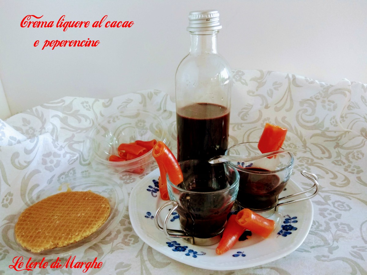 Crema liquore al cacao e peperoncino