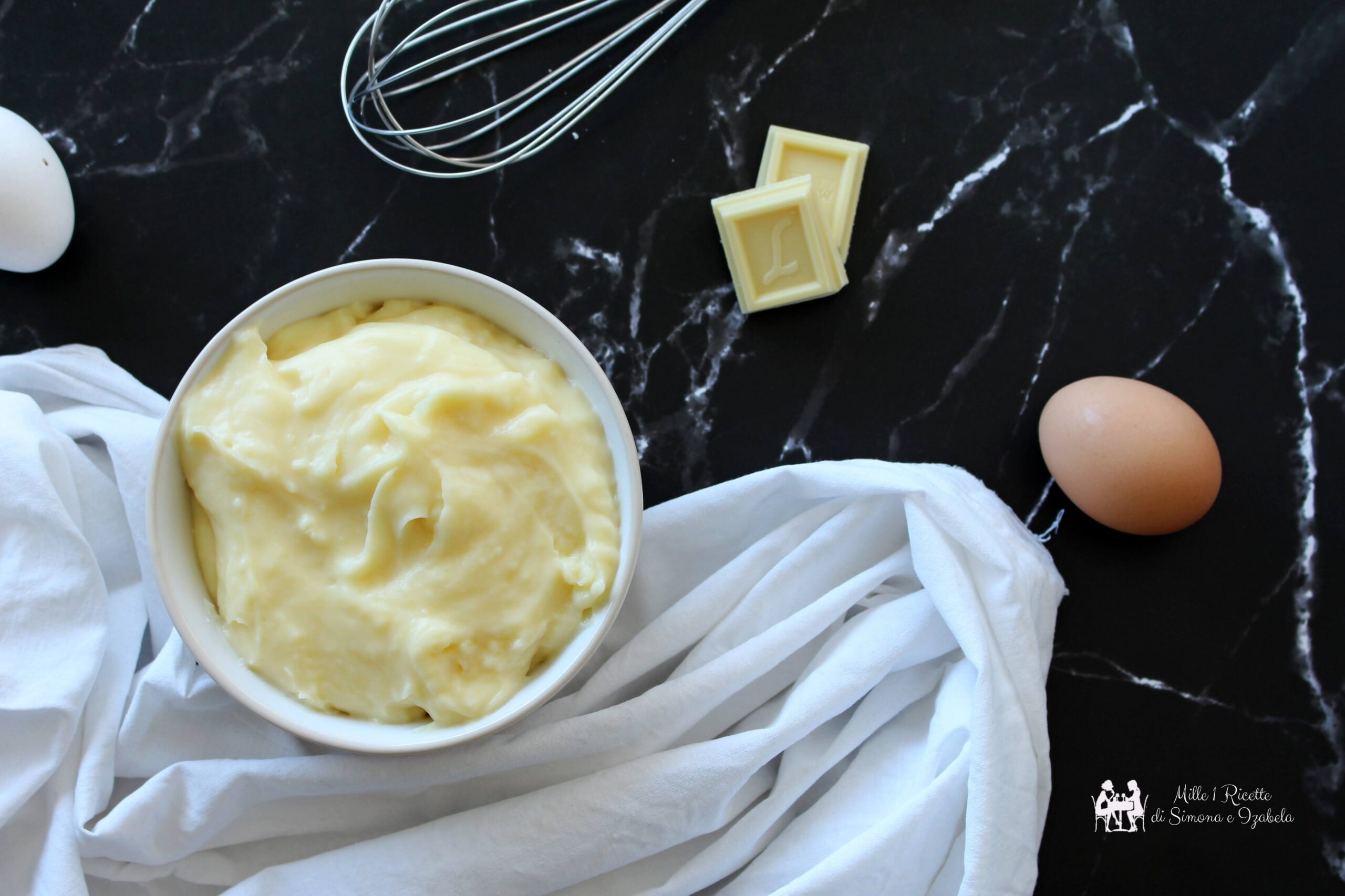 Crema pasticcera al cioccolato bianco