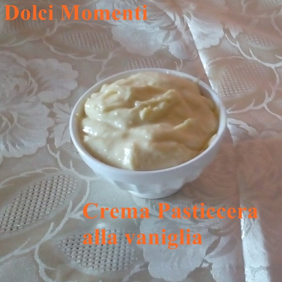 Crema pasticcera aromatizzata alla  vaniglia