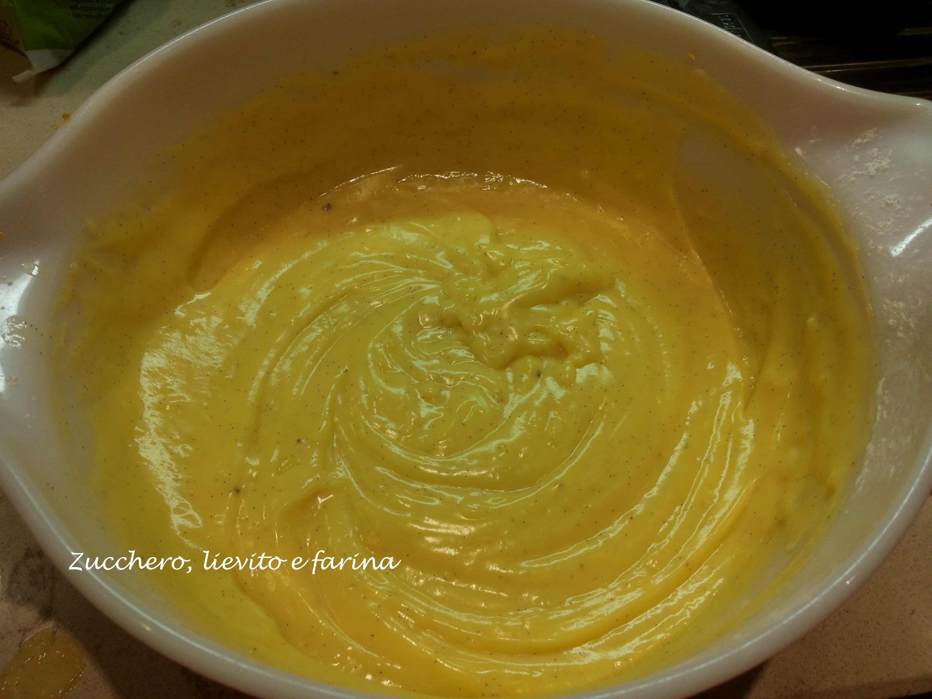 Crema pasticcera senza saccarosio