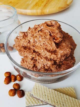 Crema rocher, con nutella e nocciole
