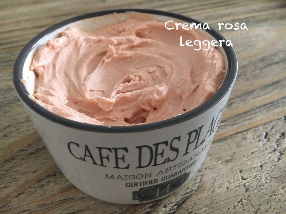 Crema rosa leggera