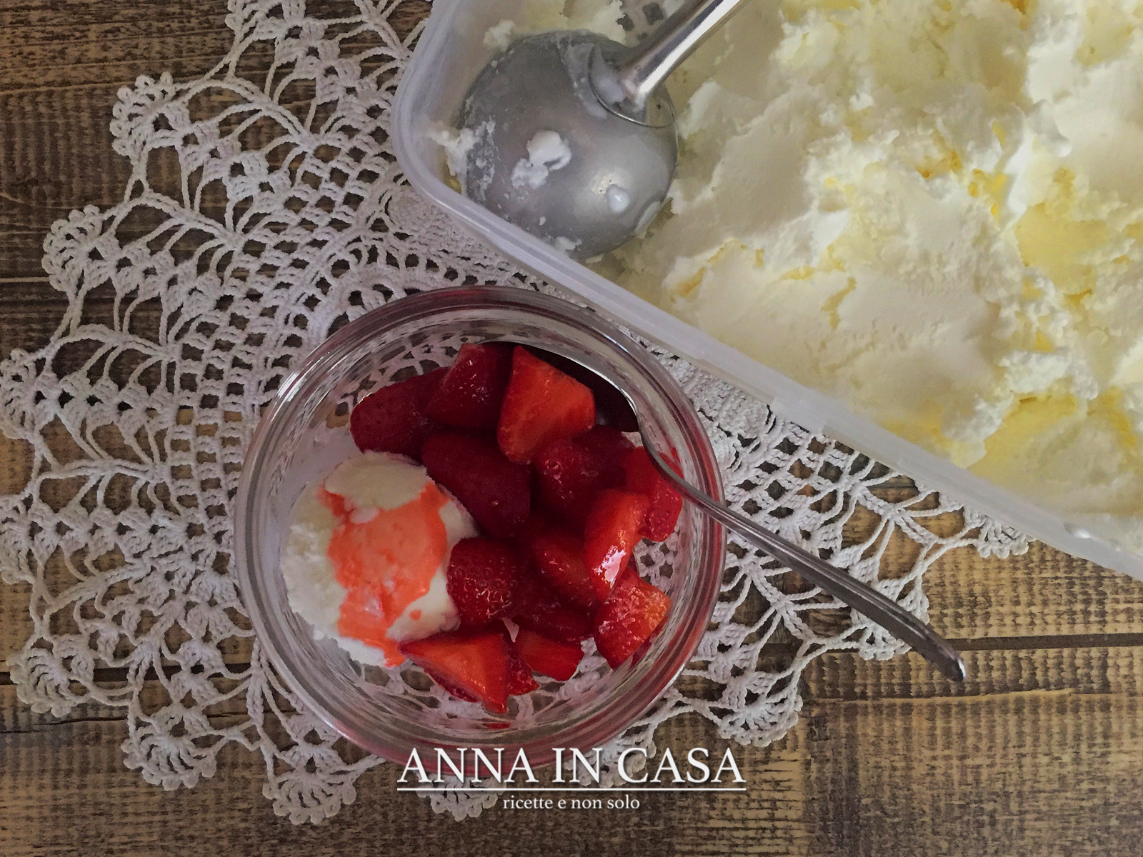 Crema vaniglia senza gelatiera
