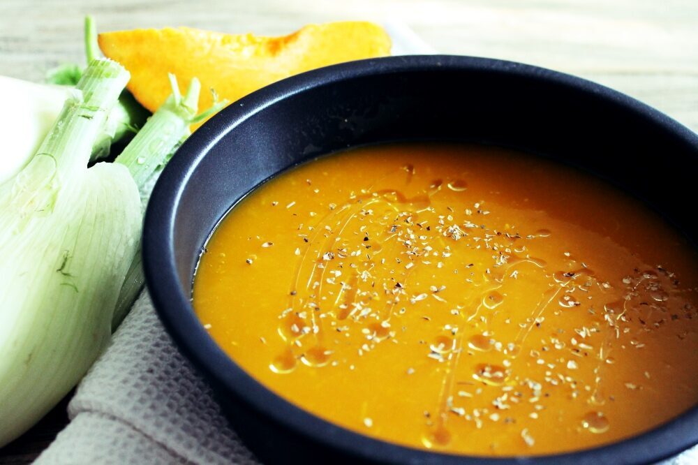 Crema zucca e finocchi detox e light