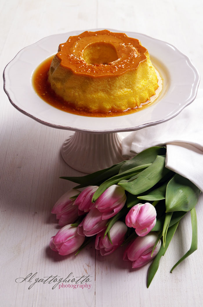 Crème caramel alla curcuma