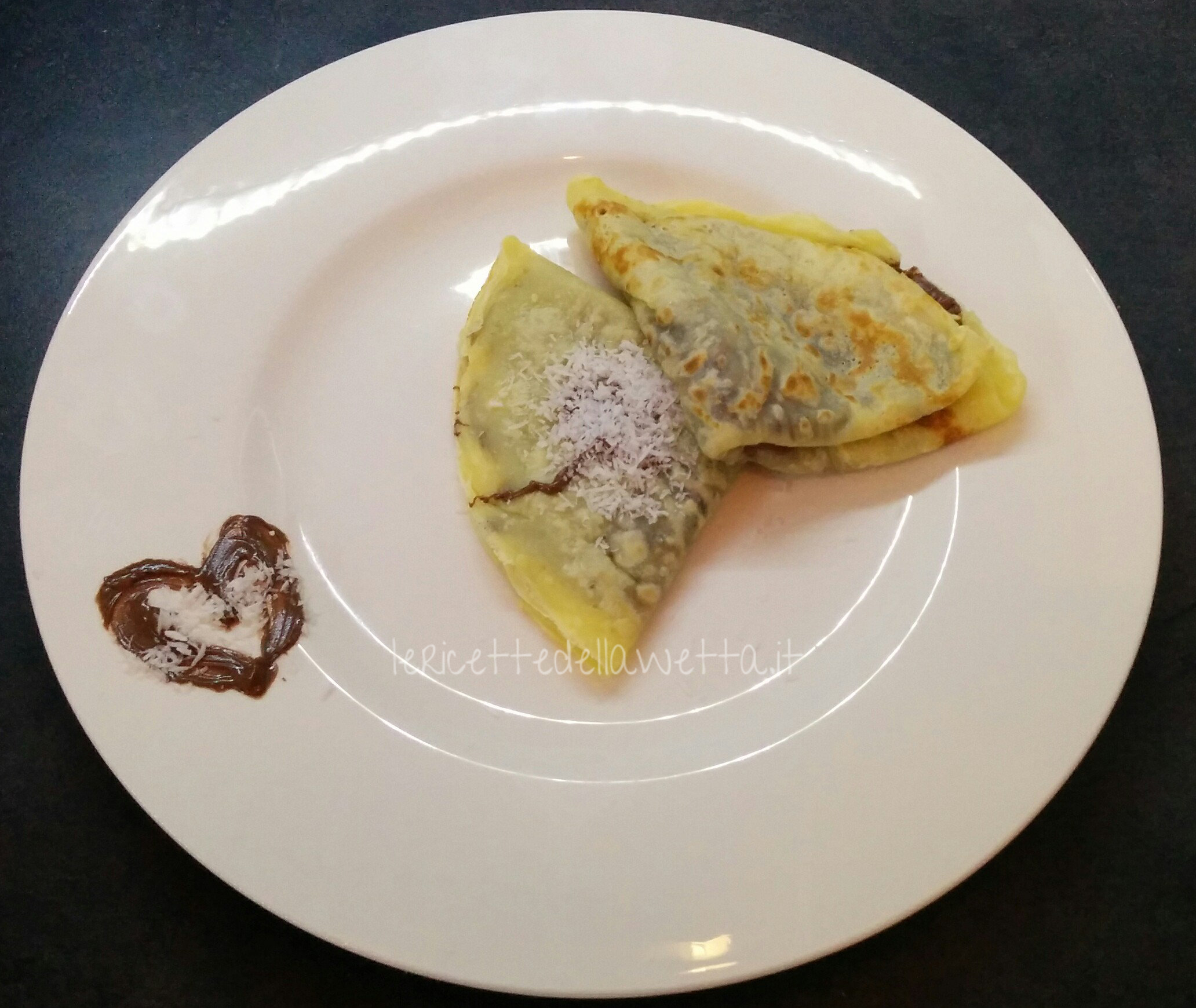 Crepes alla nutella e cocco