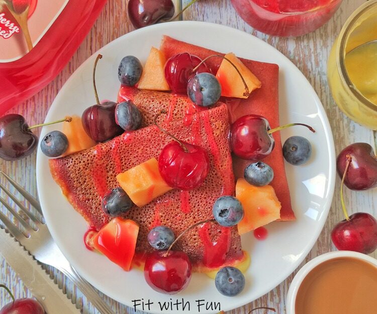Crepes colorate 3 ingredienti sane proteiche e senza glutine