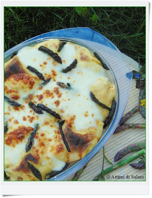 Crepes con asparagi e ricotta