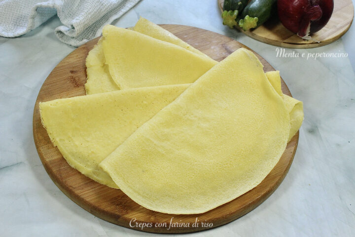 Crepes con farina di riso