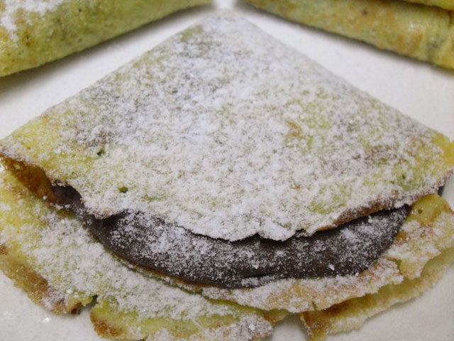 Crepes con il cioccolato
