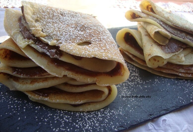 Crepes con la bottiglia