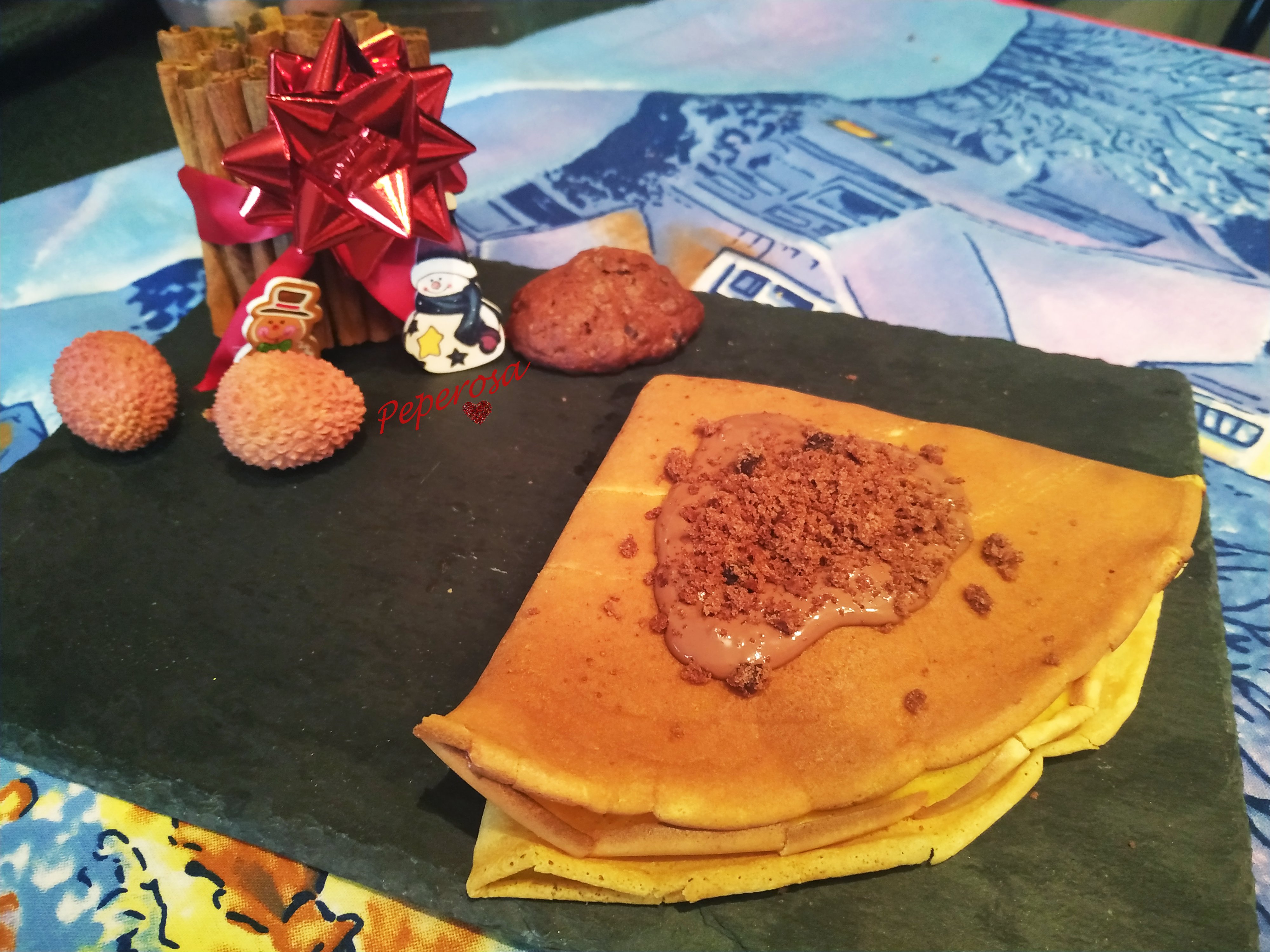 Crepes ferrero rocher e biscotti all’arancia