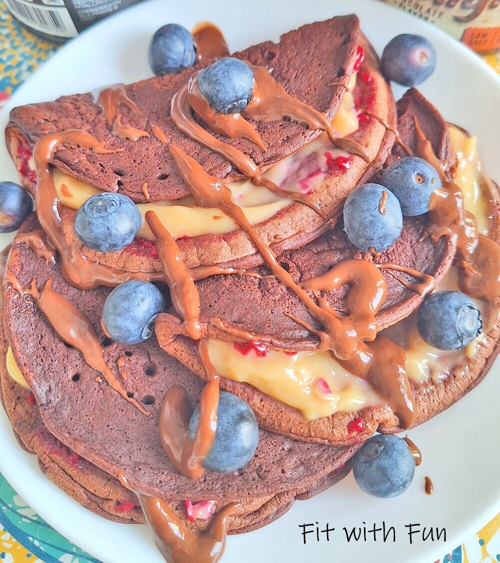 Crepes pancake al cacao 190 calorie proteici e senza glutine