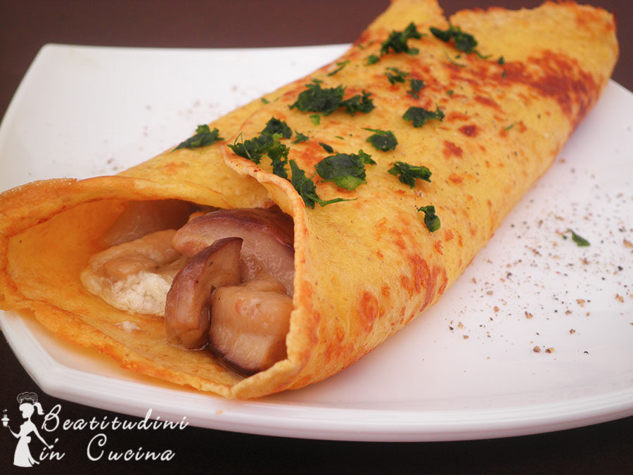 Crepes porcini e pecorino