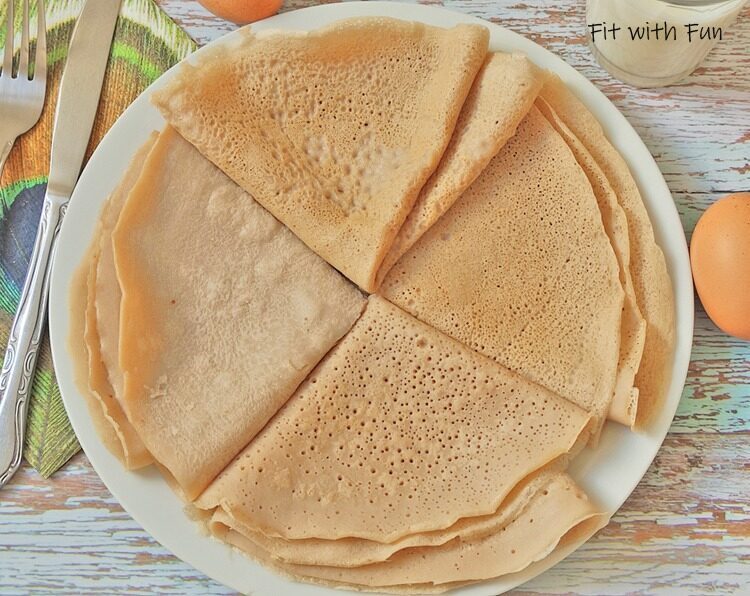 Crepes proteiche perfette senza glutine e senza lattosio