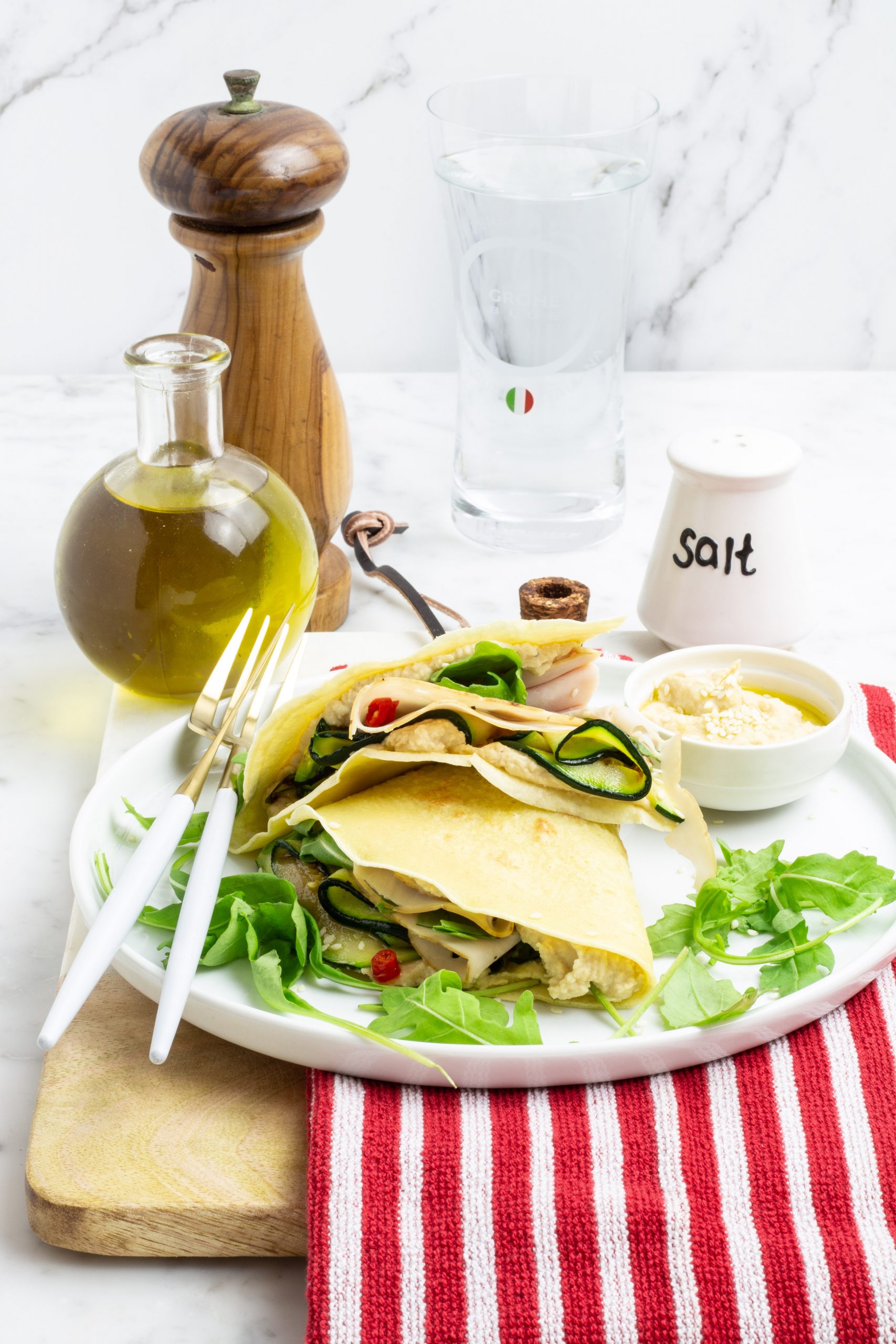 Crepes salate all’acqua