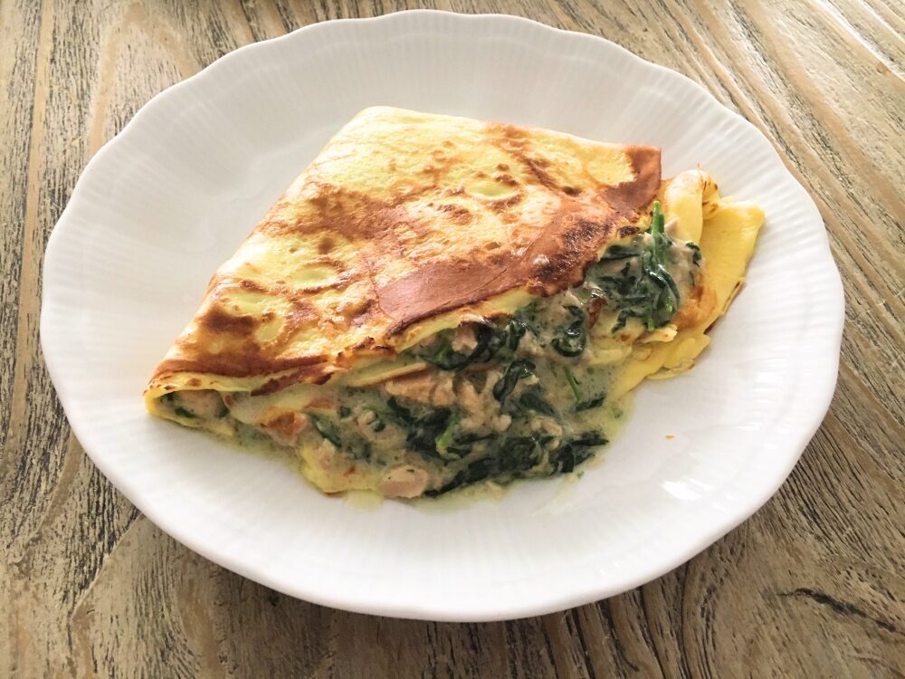 Crepes tonno e spinaci