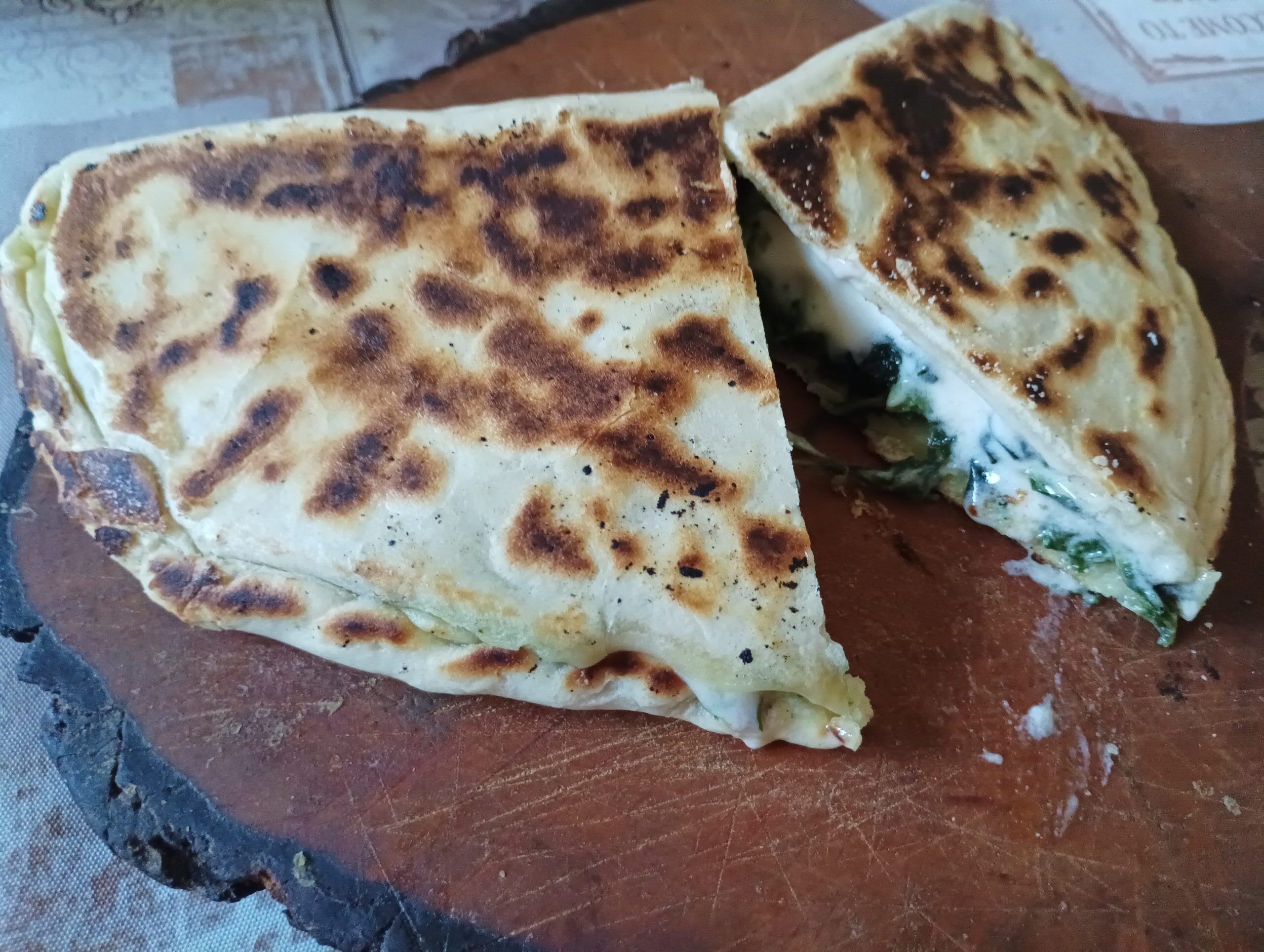 Crescione verde al gorgonzola
