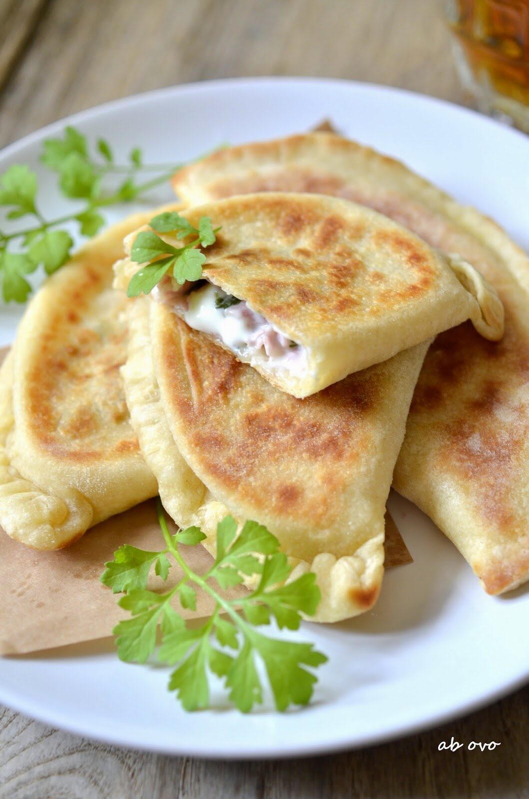 Crescioni con prosciutto affumicato, stracchino e crescione