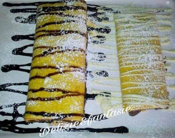 Crespella arrotolata con nutella