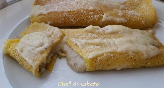 Crespelle ai funghi porcini