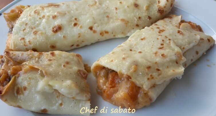 Crespelle con besciamella e verdure