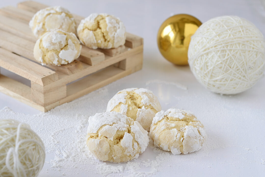 Crinkle cookies al limone
