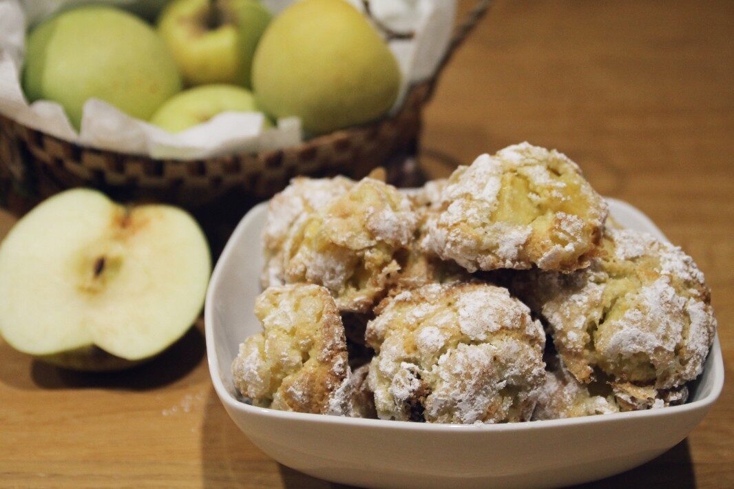 Crinkle cookies alle mele