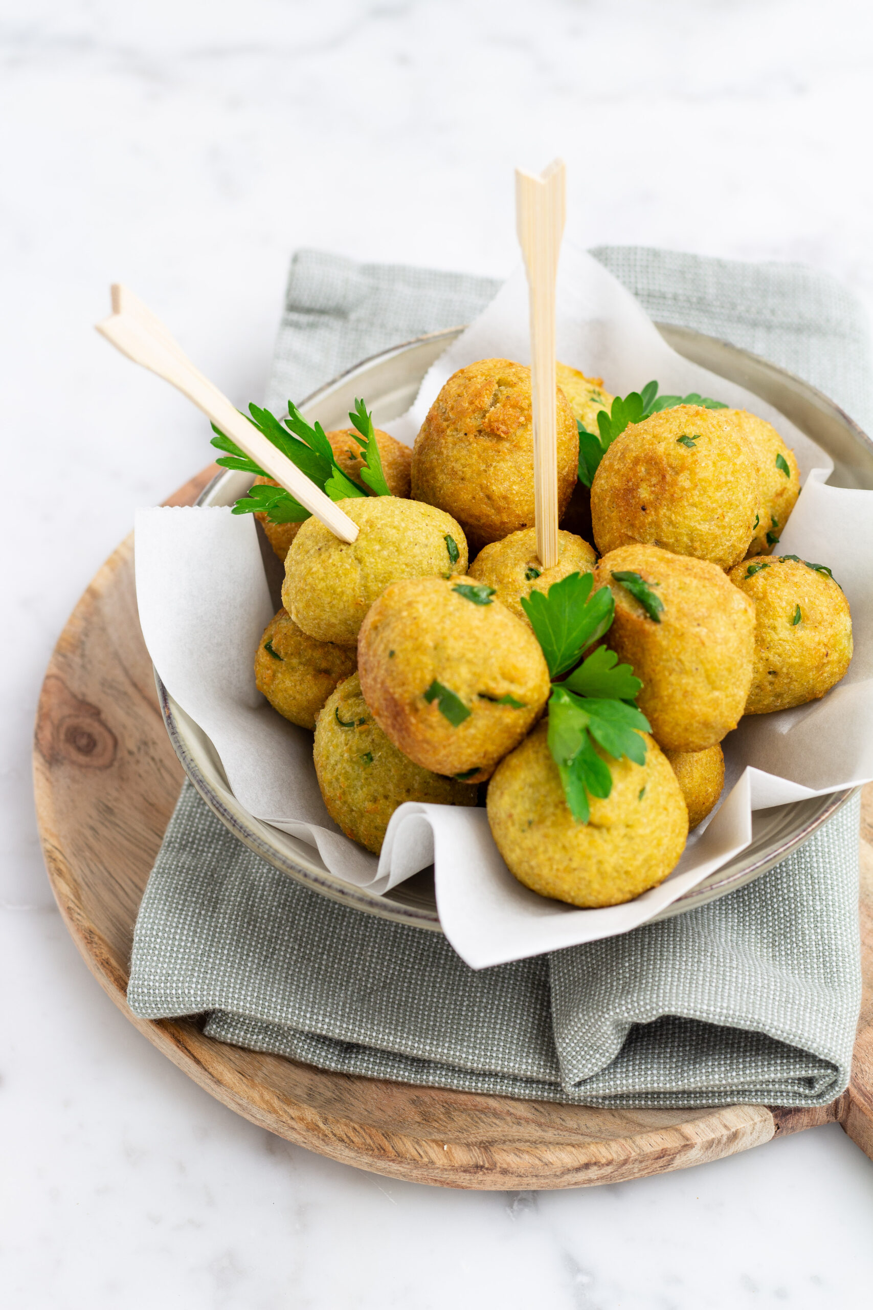 Crocchette con gambi di asparagi