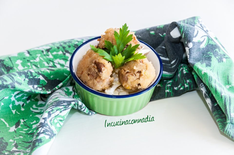 Crocchette di funghi e prosciutto cotto