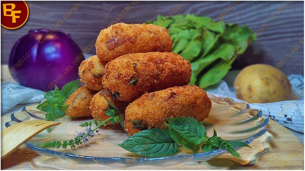 Crocchette di melanzane patate e ricotta