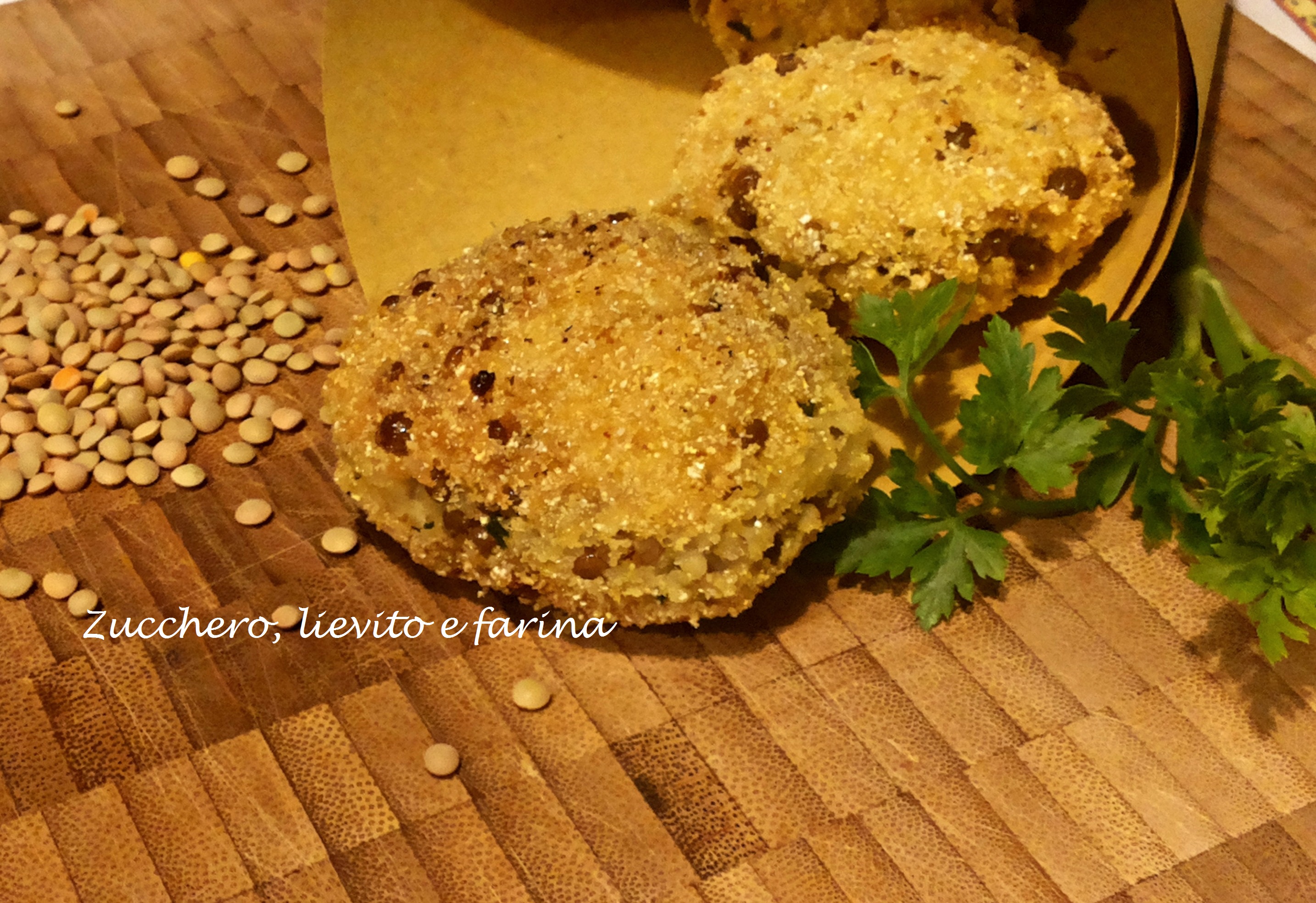 Crocchette di miglio e lenticchie